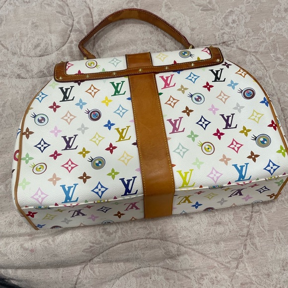 Louis Vuitton Eye love You Retro Sac multicolor. Leather white - Picture 4 of 15